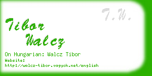 tibor walcz business card